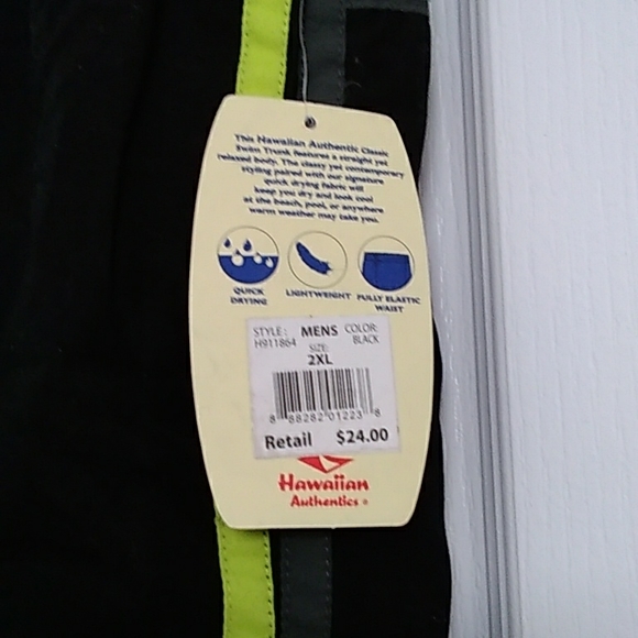 Mens Swim Trunks size 2X by Hawaiian Authentics - Picture 5 of 11